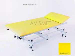 Изображение Массажный стол на гидроприводе КСМ-042г стационарный цвет желтый № 1123