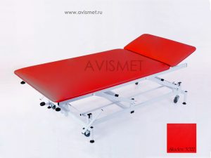 Изображение Массажный стол на гидроприводе КСМ-042г стационарный цвет красный № 3022
