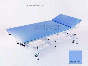 Изображение Массажный стол на гидроприводе КСМ-042г стационарный цвет синий № 5118