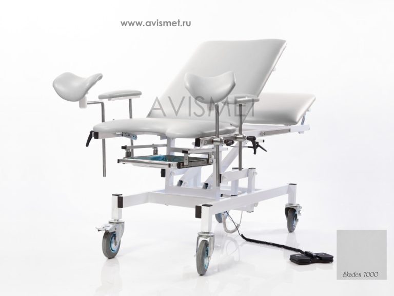 Изображение Стол КСМ-ПУ-07э гинекологический урологический с электроприводом цвет серый № 7000