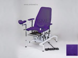 Изображение Гинекологическое кресло КСГ 02э Смотровое Мединжиниринг с 2 (двумя) электроприводами цвет фиолетовый № 5161