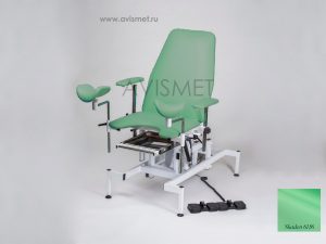 Изображение Гинекологическое кресло КСГ 02э Смотровое Мединжиниринг с 2 (двумя) электроприводами цвет салатовый № 6156