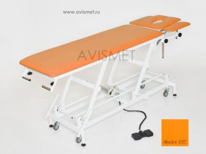 Изображение Массажный стол медицинский с электроприводом КСМ-041э стационарный цвет бежевый № 1044