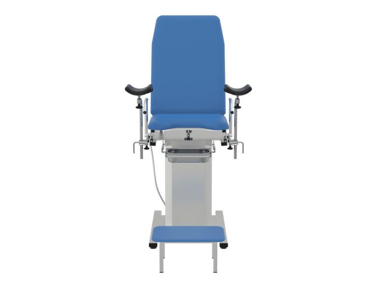 Изображение Кресло гинекологическое КГ-06.П1, цвет — синий, корпус — белый