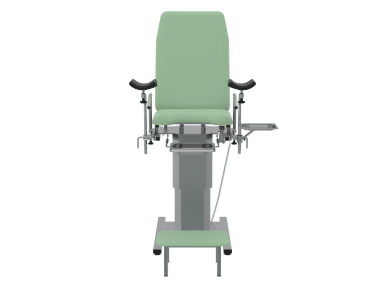 Изображение Кресло гинекологическое КГ-06.П3, цвет — салатовый, корпус — серый
