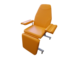 Изображение Донорское кресло к-02дн для забора крови в процедурный кабинет Гемотест с широкими подлокотниками