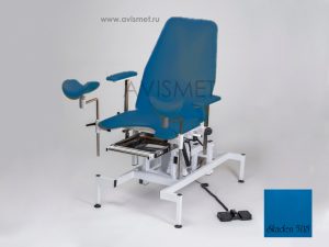 Изображение Гинекологическое кресло КСГ-02э с регулировкой высоты на электроприводе цвет голубой № 5154