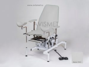 Изображение Гинекологическое кресло КСГ-02э с регулировкой высоты на электроприводе цвет серый № 7000
