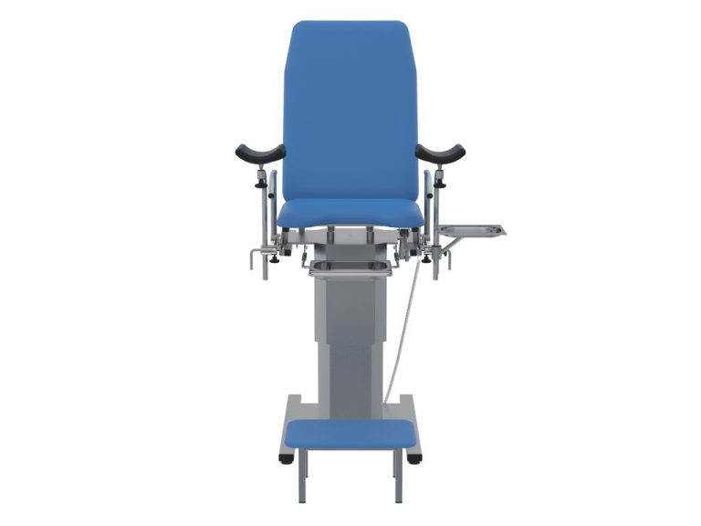 Изображение Кресло гинекологическое КГ-06.П3, цвет — синий, корпус — серый