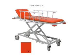 Изображение Тележка МД ТБЛ-01 для перевозки больных с гидроприводом - цвет синий № 730