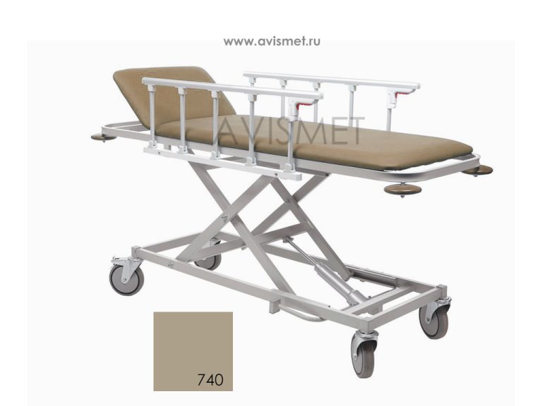 Изображение Тележка МД ТБЛ-01 для перевозки больных с гидроприводом - цвет слоновая кость № 740
