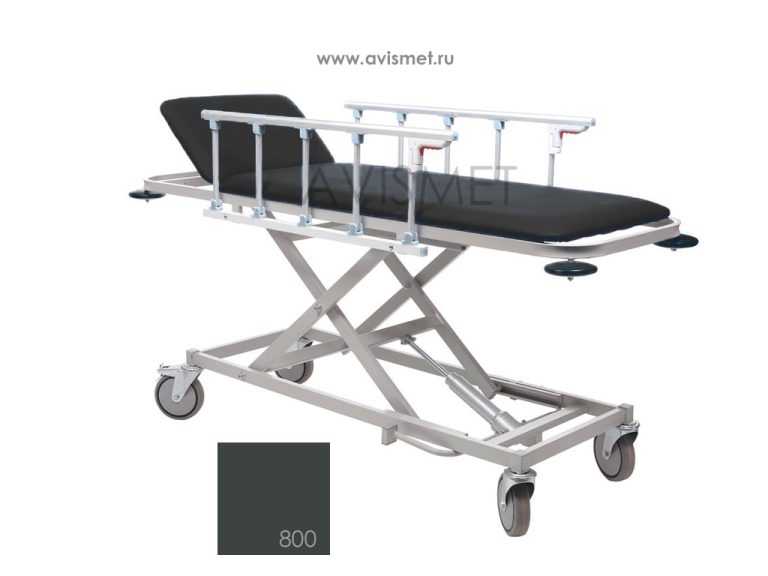 Изображение Тележка МД ТБЛ-01 для перевозки больных с гидроприводом - цвет серый № 800