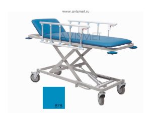 Изображение Тележка МД ТБЛ-01 для перевозки больных с гидроприводом - цвет голубой № 878
