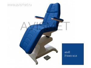 Изображение Косметологическое кресло Ондеви-1 с откидными подлокотниками, цвет - bleu