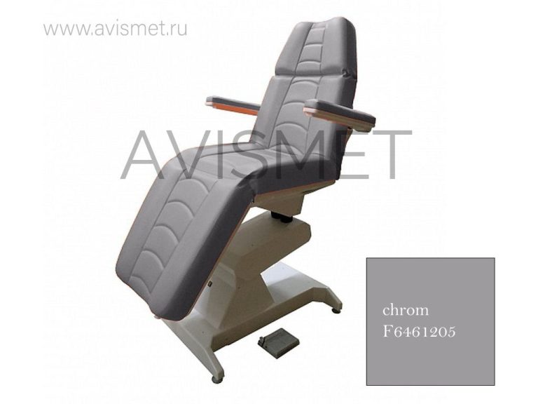 Изображение Косметологическое кресло Ондеви-1 с откидными подлокотниками, цвет - chrom