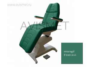 Изображение Косметологическое кресло Ондеви-1 с откидными подлокотниками, цвет - smaragd