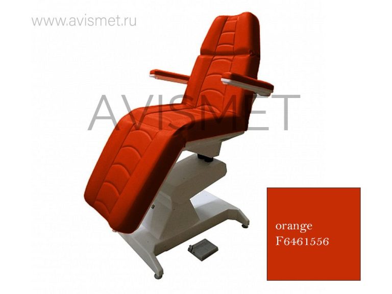 Изображение Косметологическое кресло Ондеви-2 с откидными подлокотниками, цвет - orange