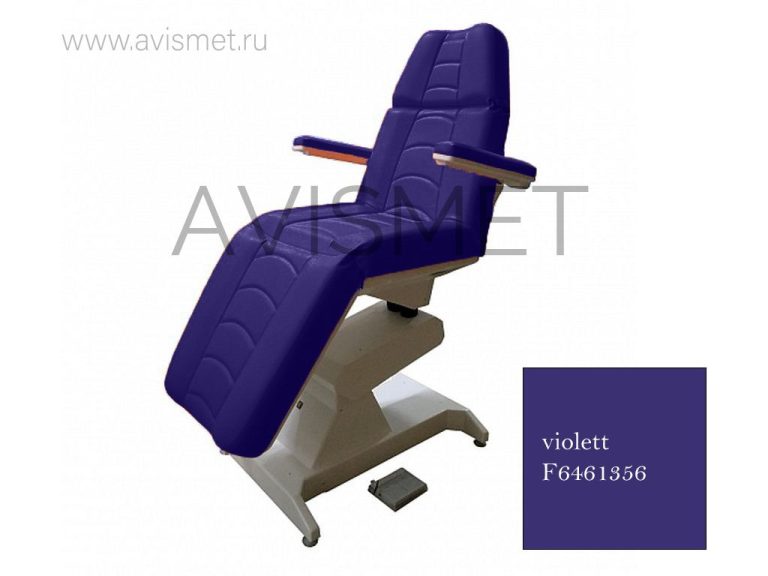 Изображение Косметологическое кресло Ондеви-4 с откидными подлокотниками, цвет - violett