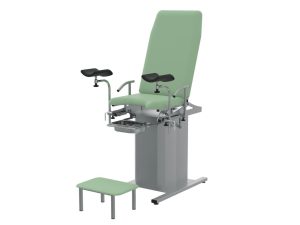 Изображение Кресло гинекологическое КГ-06.П2, цвет — салатовый, корпус — серый