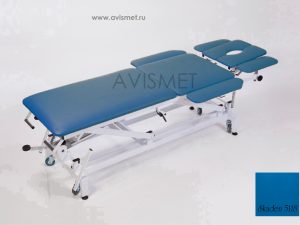 Изображение Массажный стол КСМ-04г цвет синий № 5118 на гидроприводе
