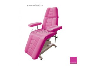 Изображение Процедурное кресло ДО-01 для забора крови с электроприводом Ондеви-1, цвет розовый № 3036