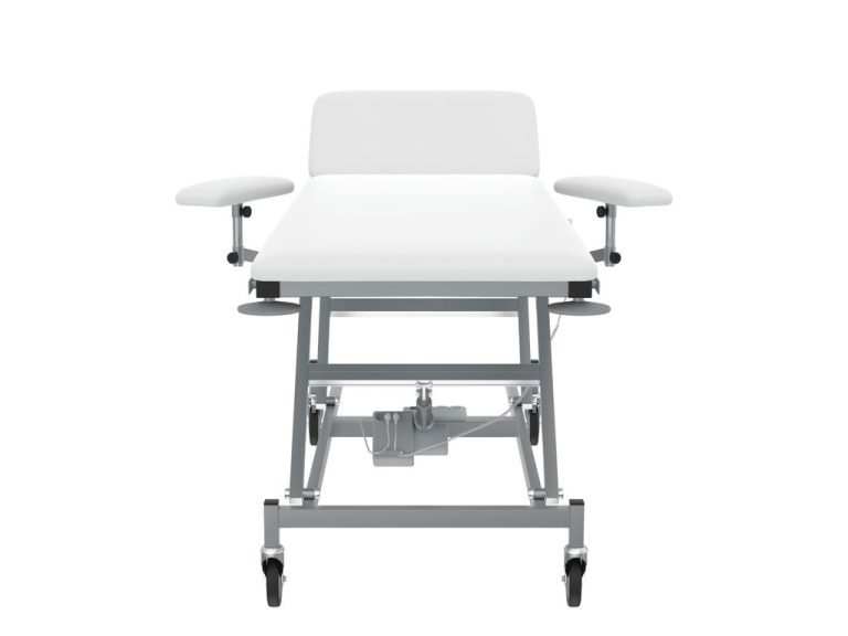 Изображение Перевязочный стол СМП 1.2 VLANA с электроприводом, цвет — светло-серый, корпус — серый