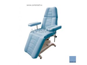 Изображение Процедурное кресло ДО-01 для забора крови с электроприводом Ондеви-1, цвет фиолетовый № 5161