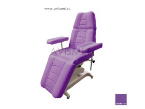 Изображение Процедурное кресло ДО-01 для забора крови с электроприводом Ондеви-1, цвет фиолетовый № 5161