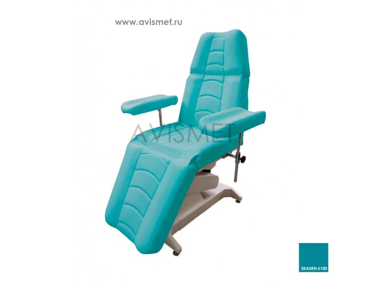 Изображение Процедурное кресло ДО-01 для забора крови с электроприводом Ондеви-1, цвет бирюзовый № 6100