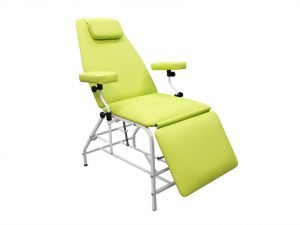 Кресло донора  ДР 04  для забора крови в процедурный кабинет ЛАБКВЕСТ с широкими подлокотниками - цвет Яблочный зеленый