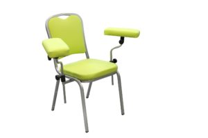 Донорский стул ДР 01 для забора крови - цвет светло-зеленый для процедурного кабинета типа Гематест  или Хеликс -Helix