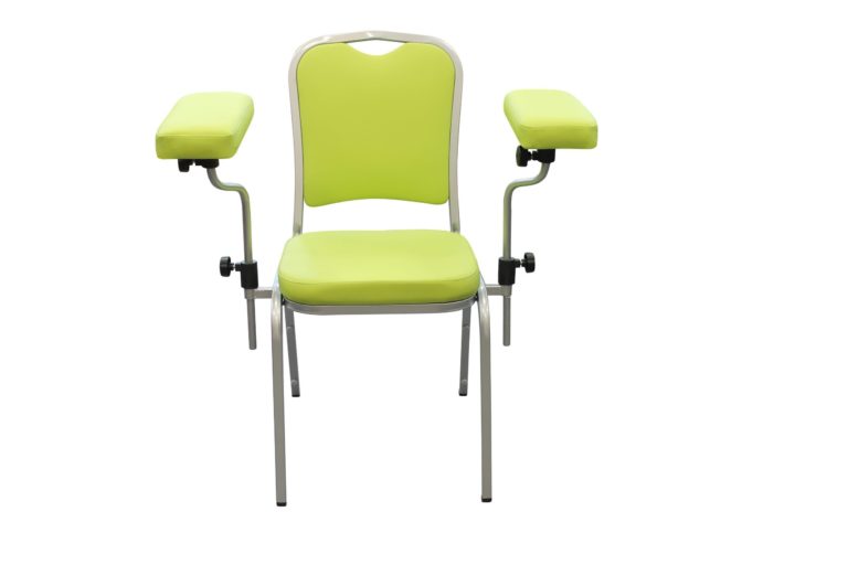 Донорский стул ДР 01 для забора крови - цвет светло-зеленый для процедурного кабинета типа Гематест  или Хеликс -Helix