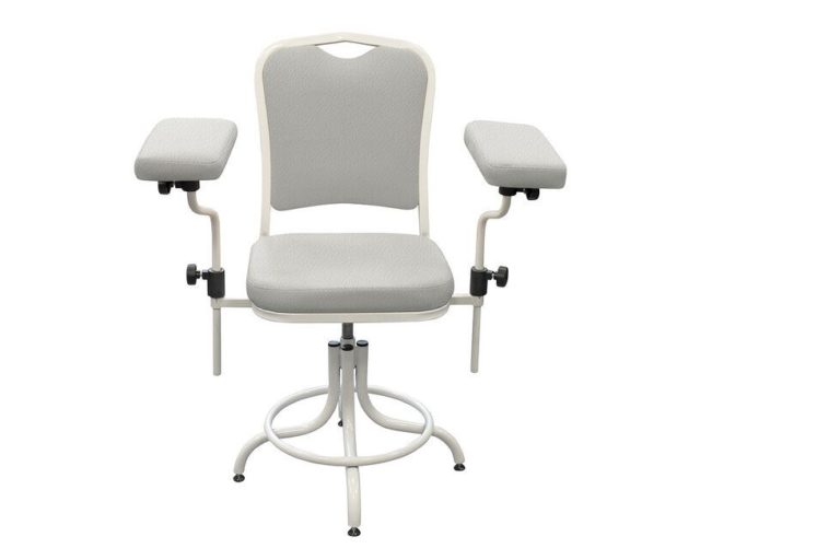 Донорское кресло ДР 02 в процедурный кабинет цвет светло-серый типа КДЛ
