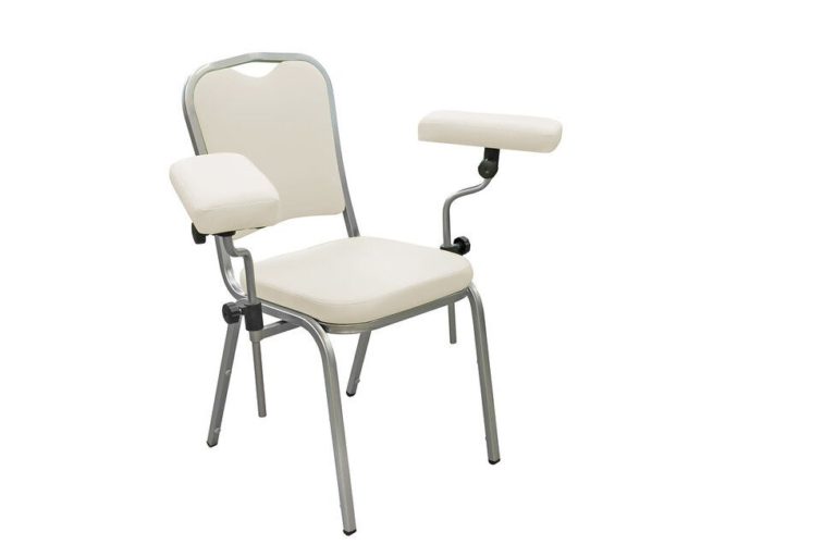 Изображение Донорский стул ДР 01 для забора крови - цвет белый с с регистрационным удостоверением