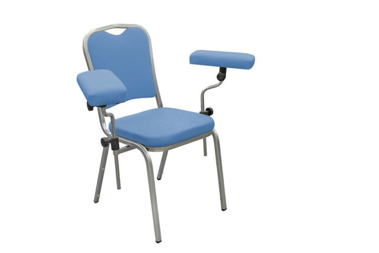 Донорский стул ДР 01 для забора крови - цвет синий
