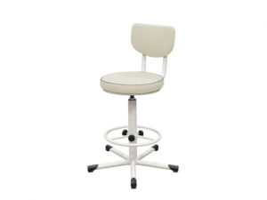 Изображение Кресло на винтовой опоре КР02(Т), цвет белый