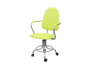 Изображение Кресло на винтовой опоре КР14, цвет светло-зелёный