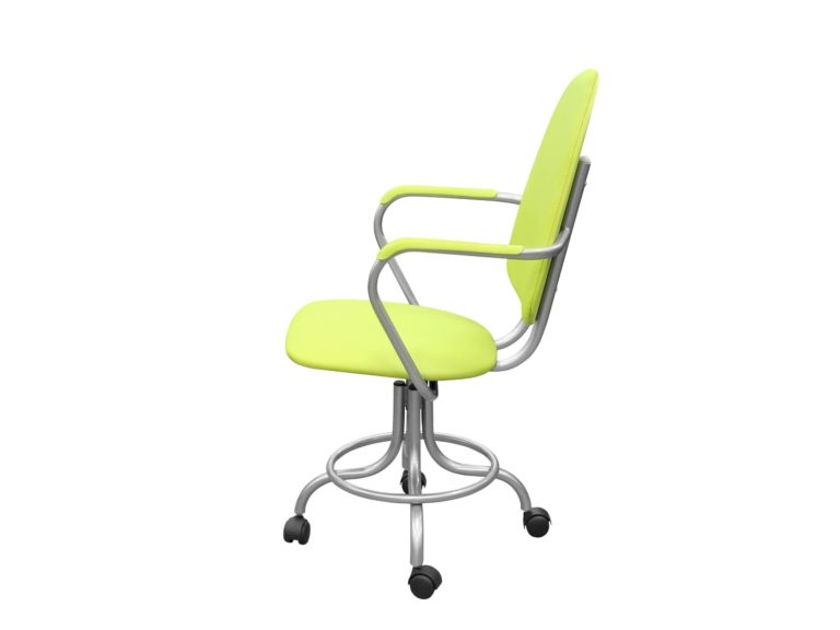 Изображение Кресло на винтовой опоре КР14, цвет светло-зелёный