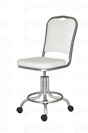 Изображение Кресло на винтовой опоре без подлокотников КР09, цвет белый