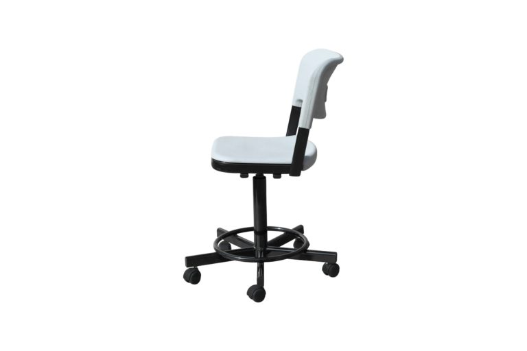 Изображение Лабораторный стул с пластиком КР19, цвет пластика серый
