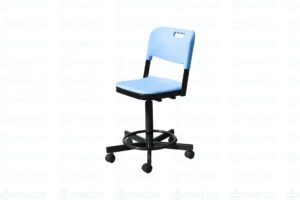 Изображение Лабораторный стул с пластиком КР19, цвет синий