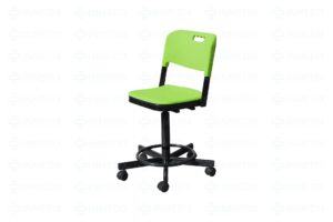Изображение Лабораторный стул с пластиком КР19, цвет светло-зелёный