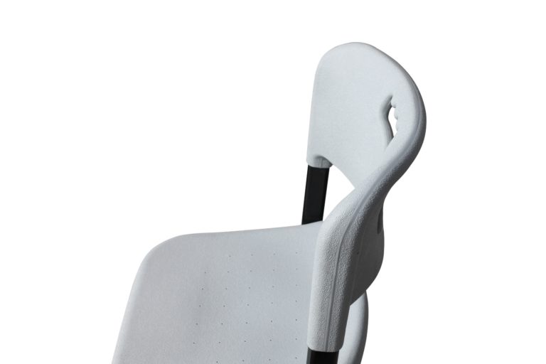 Изображение Лабораторный стул с пластиком высокий КР19(В), цвет белый
