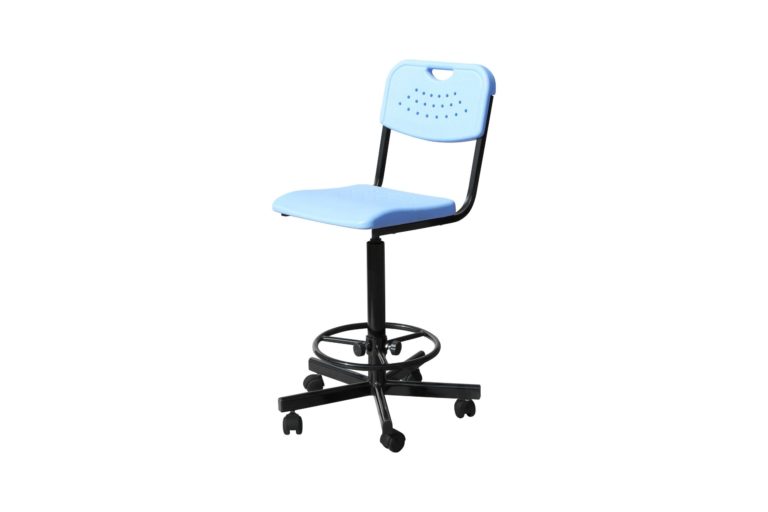 Изображение Высокий стул для лабораторий КР20(В), цвет синий