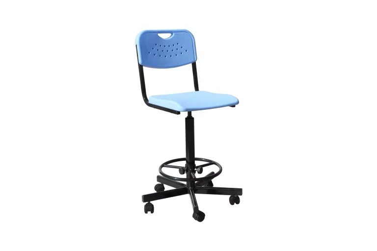 Изображение Высокий стул для лабораторий КР20(В), цвет синий