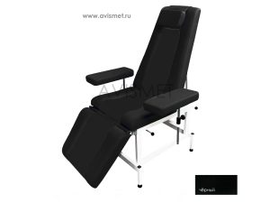 Изображение Кресло кушетка К03 донорское процедурное для медицинских осмотров цвет черный