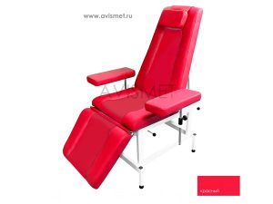 Изображение Кресло кушетка К03 донорское процедурное для медицинских осмотров цвет красный
