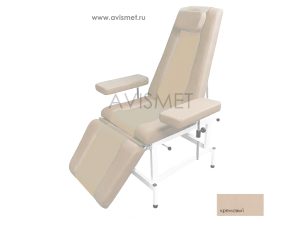 Изображение Кресло кушетка К03 донорское процедурное для медицинских осмотров цвет кремовый