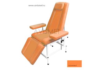 Изображение Кресло кушетка К03 донорское процедурное для медицинских осмотров цвет оранжевый
