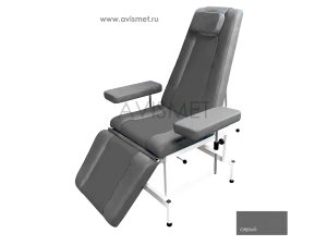 Изображение Кресло кушетка К03 донорское процедурное для медицинских осмотров цвет серый